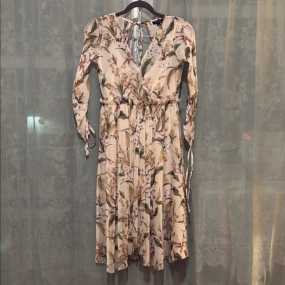 Top Shop Floral Midi Dress